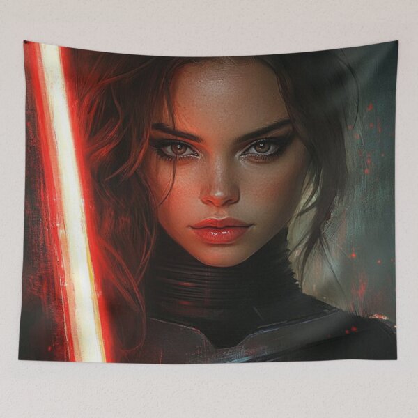Item preview, Beautiful Female with Red Laser Weapon designed and sold by ObsidianDreamer.