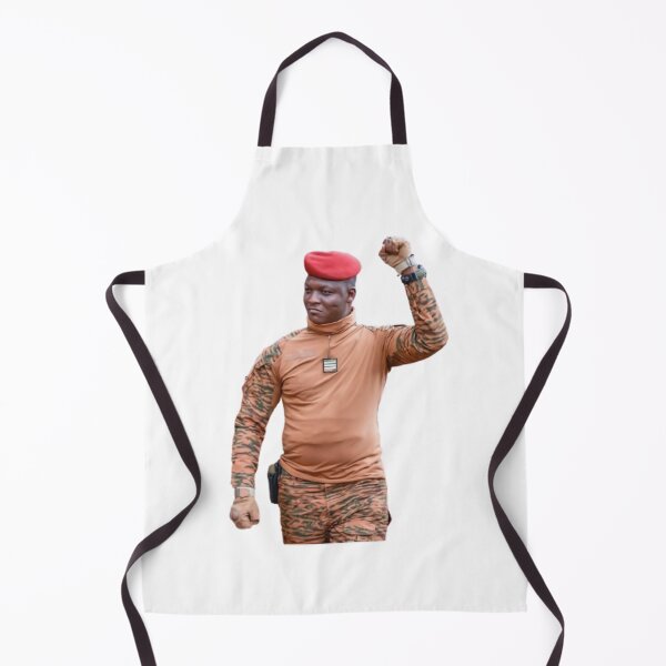 Item preview, President Ibrahim Traoré – Fist raised designed and sold by ArtistrySky.