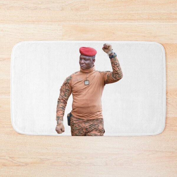 Item preview, President Ibrahim Traoré – Fist raised  designed and sold by ArtistrySky.