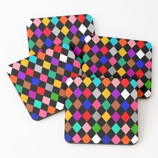 Item preview,  Multicolored Harlequin Diamonds Pattern Design  designed and sold by PatternTitan.