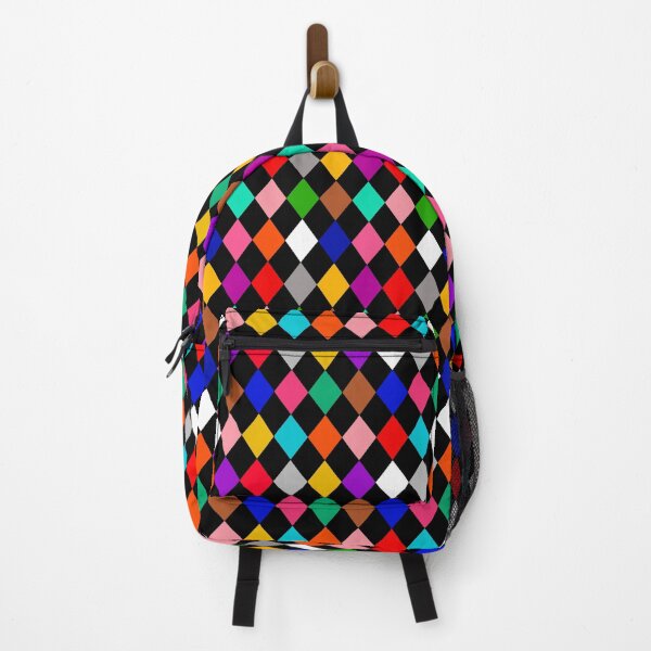 Item preview, Multicolored Harlequin Diamonds Pattern Design designed and sold by PatternTitan.
