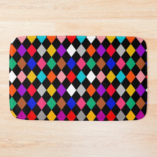 Item preview,  Multicolored Harlequin Diamonds Pattern Design  designed and sold by PatternTitan.