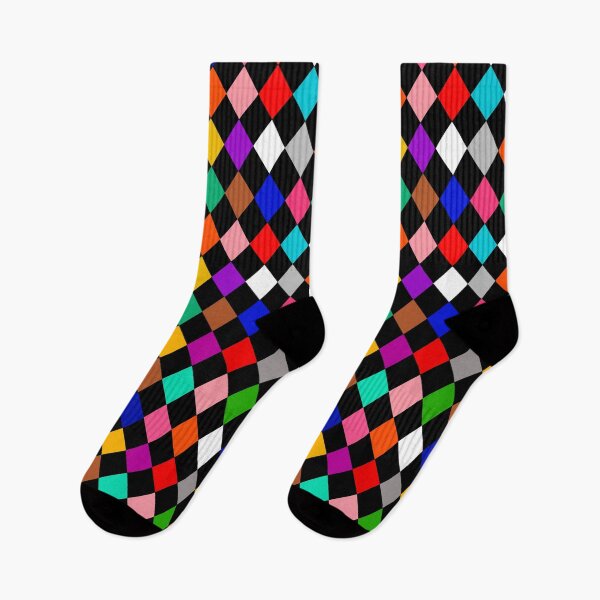 Item preview,  Multicolored Harlequin Diamonds Pattern Design  designed and sold by PatternTitan.