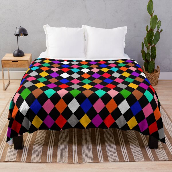 Item preview, Multicolored Harlequin Diamonds Pattern Design designed and sold by PatternTitan.