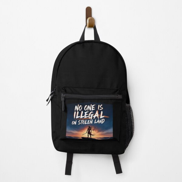 Item preview, No One Is Illegal Sunset Warrior designed and sold by ChicTrendz.