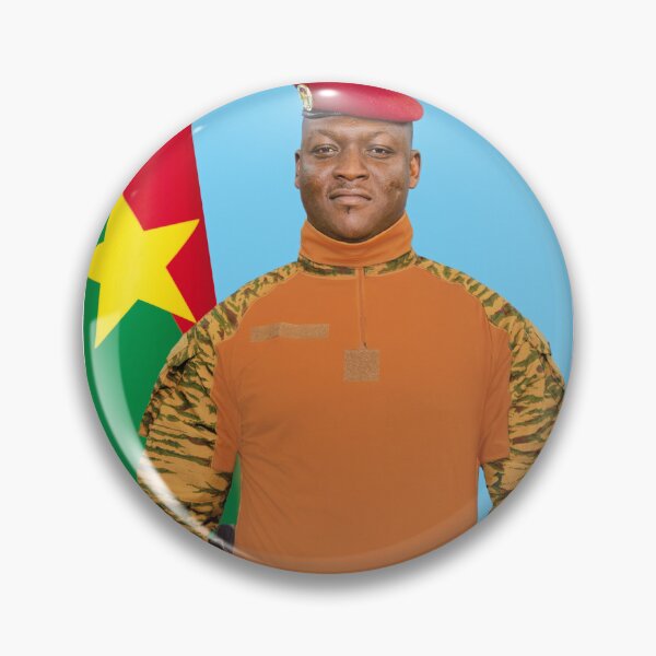 Item preview, Ibrahim Traore, Burkina Faso President, West Africa designed and sold by ArtistrySky.