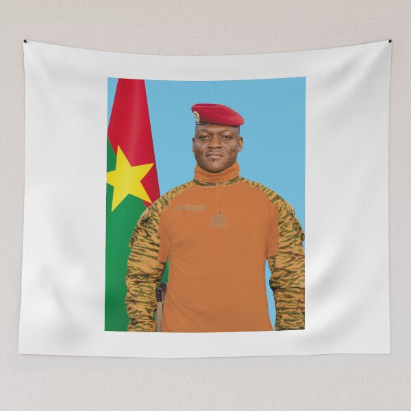 Item preview, Ibrahim Traore, Burkina Faso President, West Africa designed and sold by ArtistrySky.