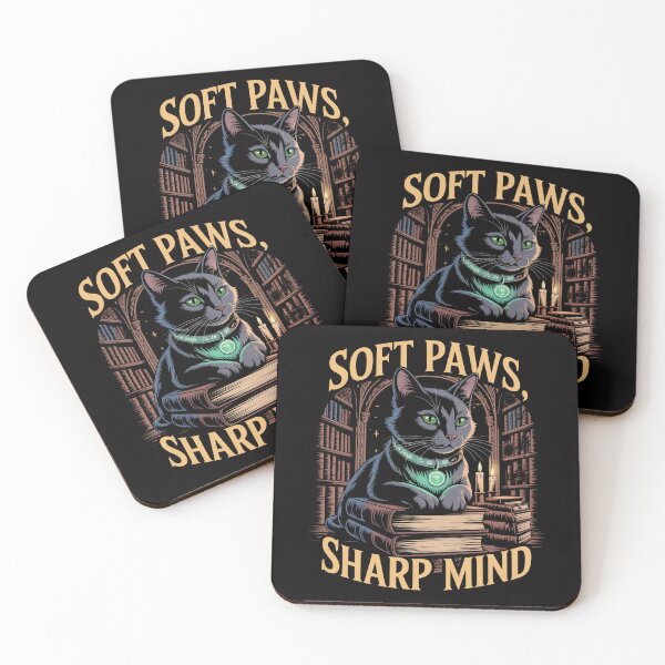 Item preview, Soft Paws, Sharp Mind  Introvert Introverted But Will Fight Racists Cat Design designed and sold by Slavicsoul.