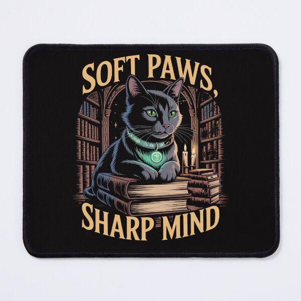 Item preview, Soft Paws, Sharp Mind  Introvert Introverted But Will Fight Racists Cat Design designed and sold by Slavicsoul.