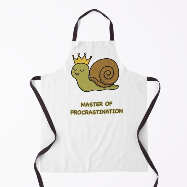 Item preview, Master of Procrastination Lazy Snail with Crown Funny Design designed and sold by Elizarfa.