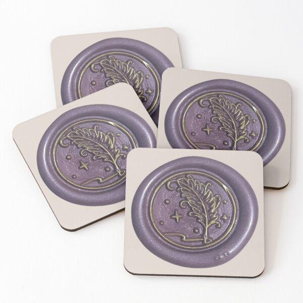 Item preview, Wax Seal - Quill, purple/gold designed and sold by Elinda96.