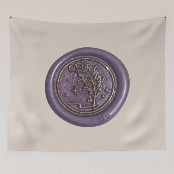 Item preview, Wax Seal - Quill, purple/gold designed and sold by Elinda96.