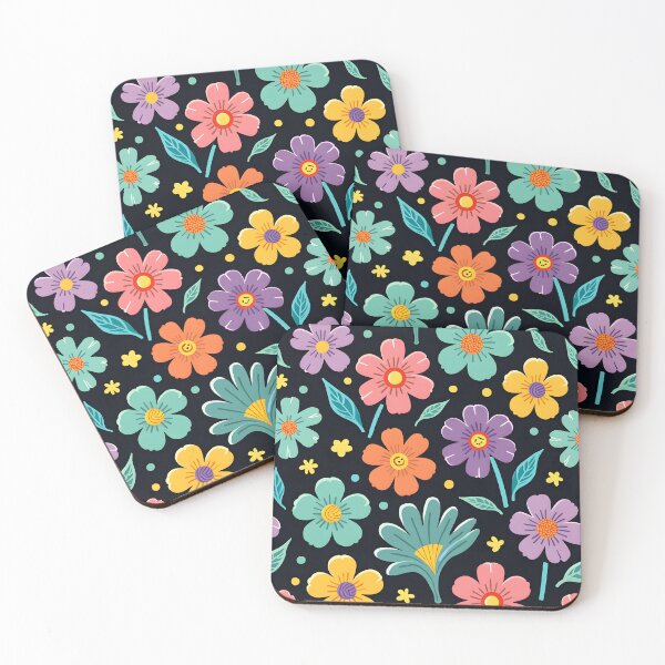 Item preview, Colorful Retro Blooms - Seamless Pattern designed and sold by Ajay Creative Studio.