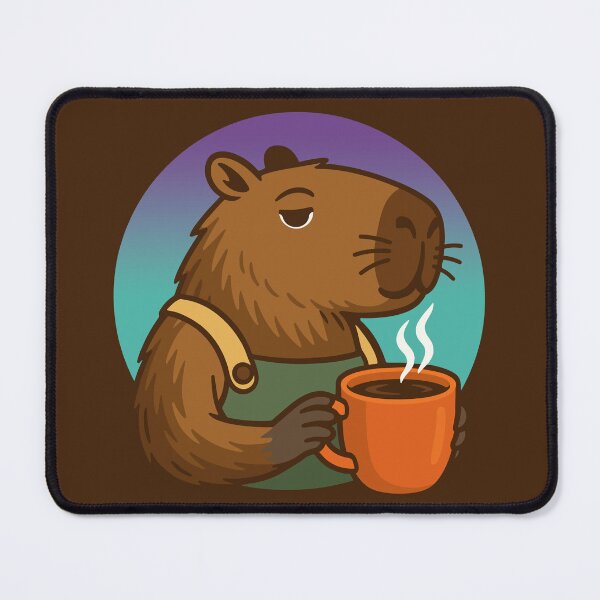 Item preview, Capybara barista designed and sold by RatArt Designs.