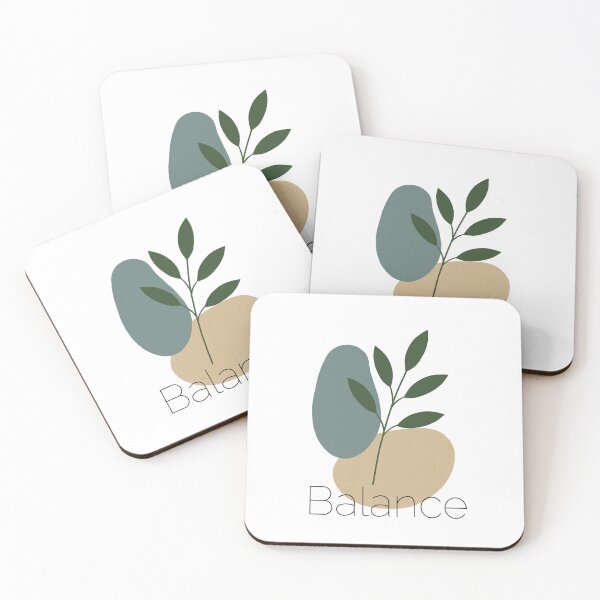 Item preview, Minimalist Balance Print with Abstract Shapes and Botanical Element designed and sold by JuKoArt.