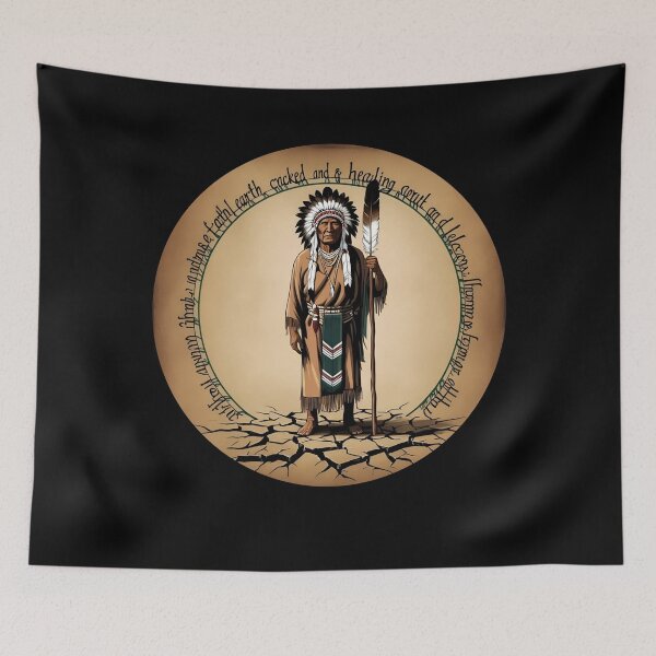 Item preview, Empowering Indigenous Elder with Feathered Staff designed and sold by ChicTrendz.