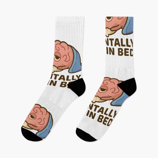 Aperçu de l'œuvre Mentally I’m in Bed – Tired Brain Design créée et vendue par ALVANTIS.