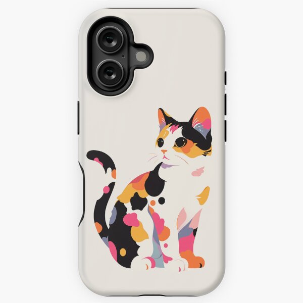 Vista previa del artículo con la obra «Retrato de Calico, lindo gato Calico, para los amantes de los gatos Calico», diseñado y vendido por xiao xuans.