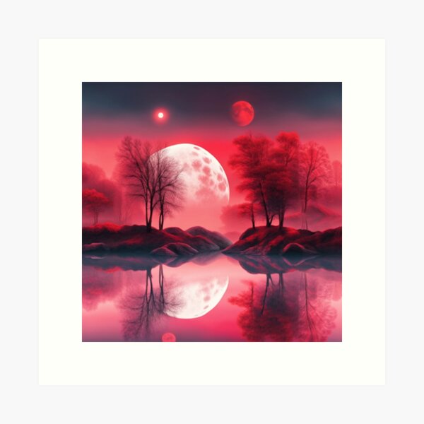 Item preview, Blood Moon Landscape designed and sold by paulbgarcia.