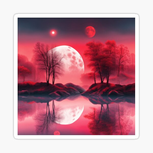 Item preview, Blood Moon Landscape designed and sold by paulbgarcia.