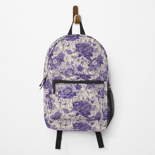 Item preview, Dusty Lavender Floral Etchings designed and sold by Designbes.