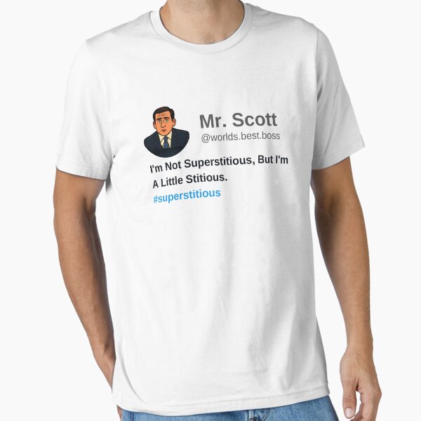 Item preview, I'm Not Superstitious, But I'm A Little Stitious designed and sold by Fanverse Merchandise.