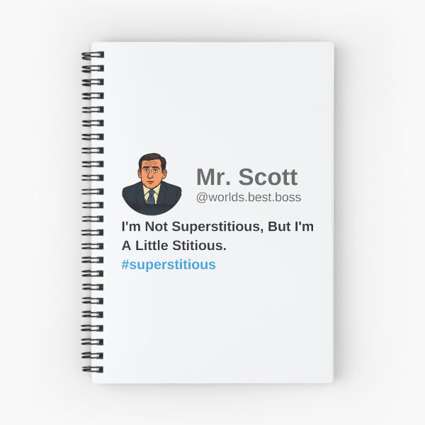 Item preview, I'm Not Superstitious, But I'm A Little Stitious designed and sold by Fanverse Merchandise.