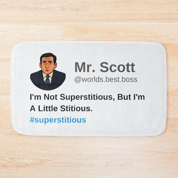 Item preview, I'm Not Superstitious, But I'm A Little Stitious designed and sold by Fanverse Merchandise.