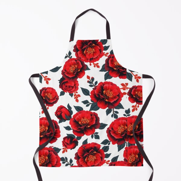 Aperçu de l'œuvre Vintage Bloom - Motif floral à contraste élevé créée et vendue par Ajay Creative Studio.
