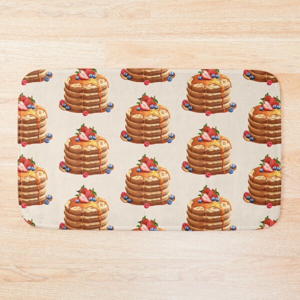 Item preview, Stack of Waffles with Berries and Maple Syrup designed and sold by Alicia Chee.