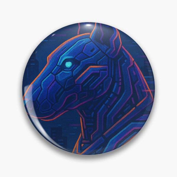 Item preview, Cyberpunk Bull Terrier – Circuit Guardian designed and sold by SpectrumCreations.