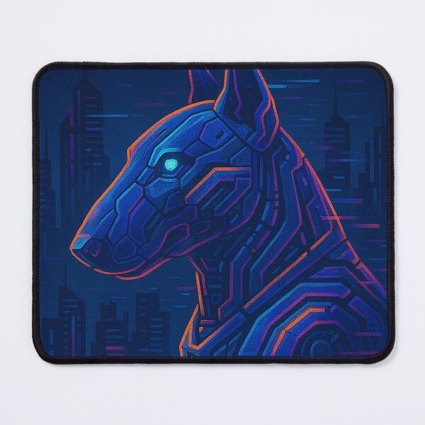 Item preview, Cyberpunk Bull Terrier – Circuit Guardian designed and sold by SpectrumCreations.