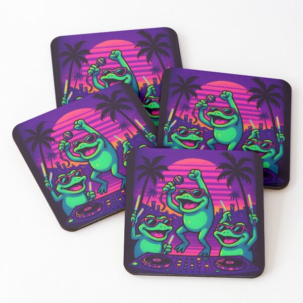 Item preview, DJ Frog Don’t Stop – Funny Disco Frog Design designed and sold by Red Fox Design.