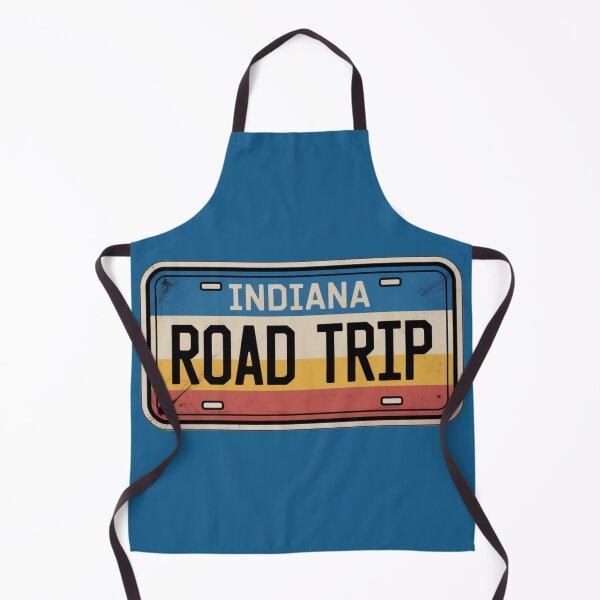 Item preview, Indiana Realistic Retro Car Plate Design designed and sold by The Souvenir Dept..
