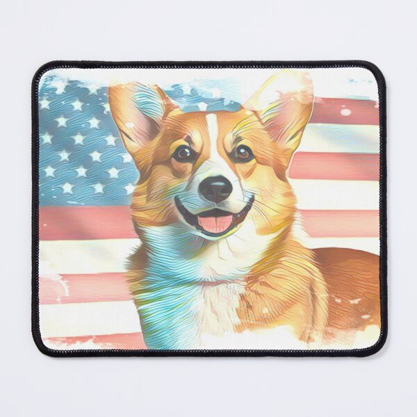 Item preview, Faded American Flag and Corgi designed and sold by Corgi Headquarters .