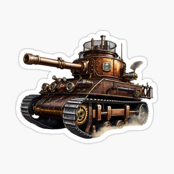 Item preview, Steampunk Tank - A Mechanical Beast designed and sold by MatthewAMerman.