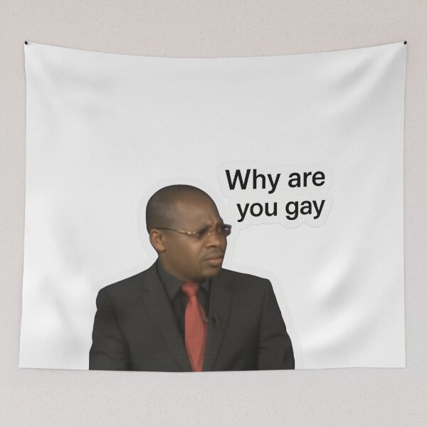 Item preview, Alternate Reaction Meme – Host with “Why Are You Gay?” designed and sold by Aryabek.