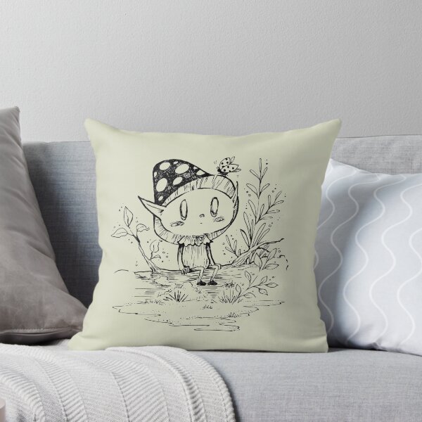 Item preview, Mushroom on a tree trunk designed and sold by naeko Illustration.
