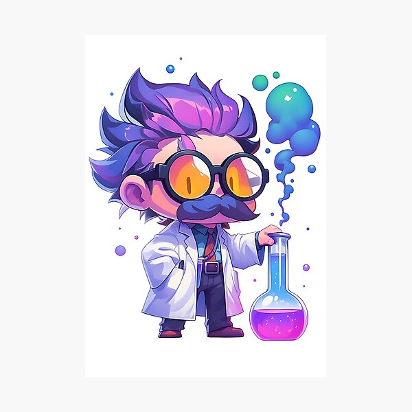 Item preview, Funny Scientist - Geeky Cartoon Scientist designed and sold by bapupa.