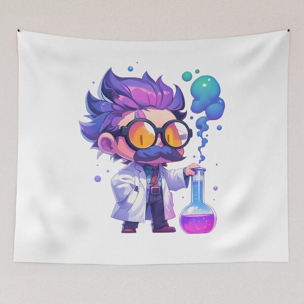 Item preview, Funny Scientist - Geeky Cartoon Scientist designed and sold by bapupa.