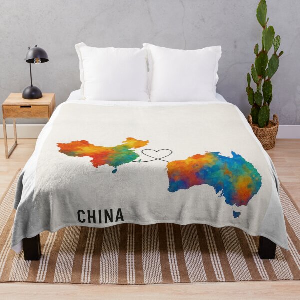 Item preview, China to Australia Watercolor Connection designed and sold by Aryabek.
