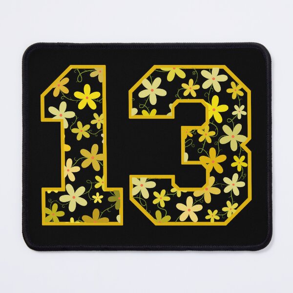 Item preview, Varsity Number Floral 13 designed and sold by rogue-design.