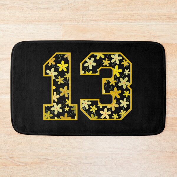 Item preview, Varsity Number Floral 13 designed and sold by rogue-design.