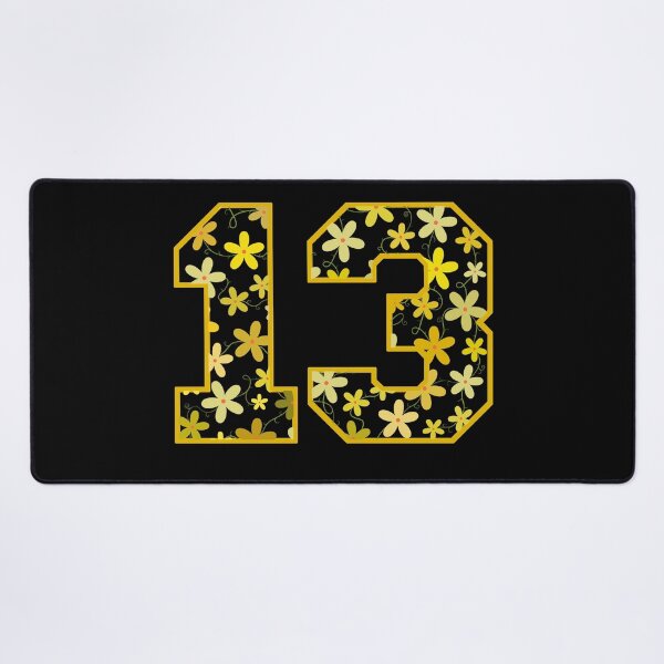 Item preview, Varsity Number Floral 13 designed and sold by rogue-design.
