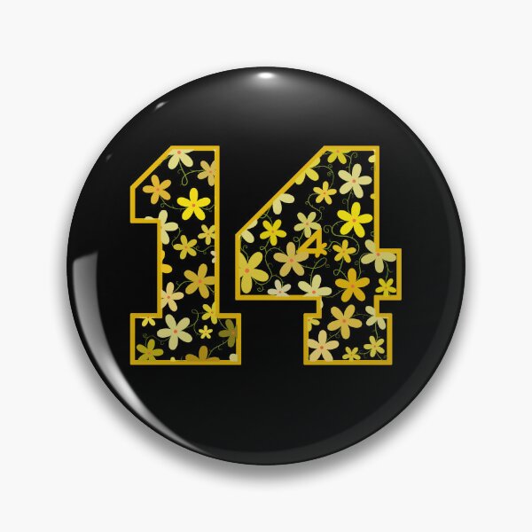 Item preview, Varsity Number Floral 14 designed and sold by rogue-design.