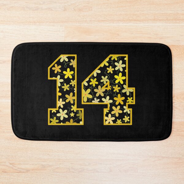 Item preview, Varsity Number Floral 14 designed and sold by rogue-design.