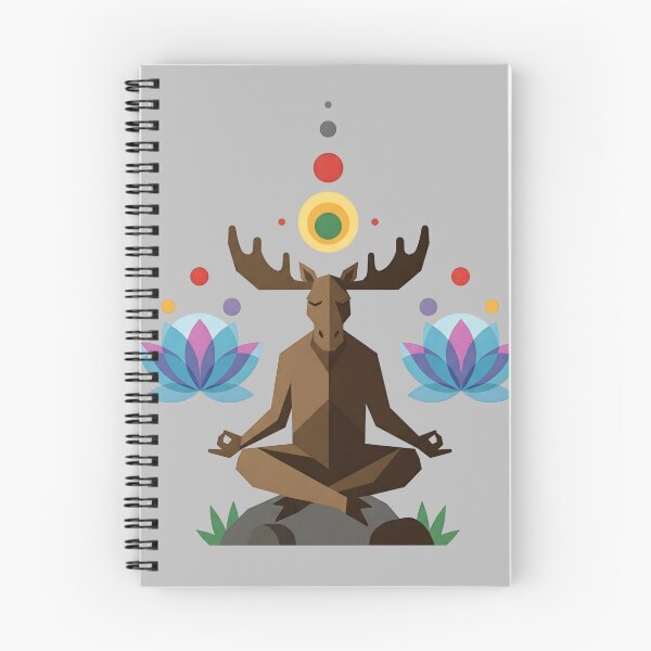 Item preview, Zen Moose Meditating on a Rock Design by EgyApe designed and sold by egyape ⭐⭐⭐⭐⭐.