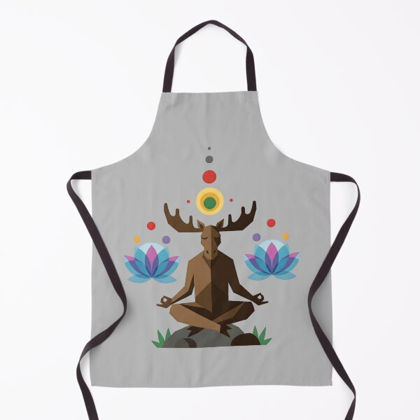 Item preview, Zen Moose Meditating on a Rock Design by EgyApe designed and sold by egyape ⭐⭐⭐⭐⭐.