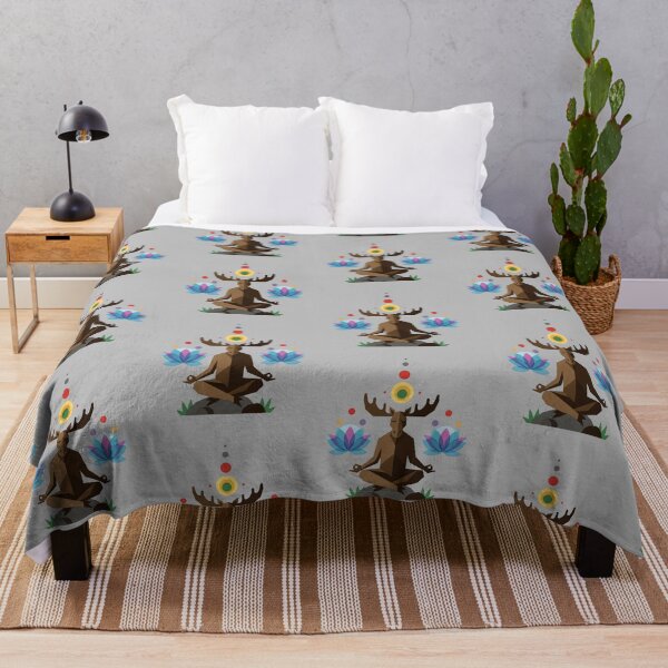 Item preview, Zen Moose Meditating on a Rock Design by EgyApe designed and sold by egyape ⭐⭐⭐⭐⭐.