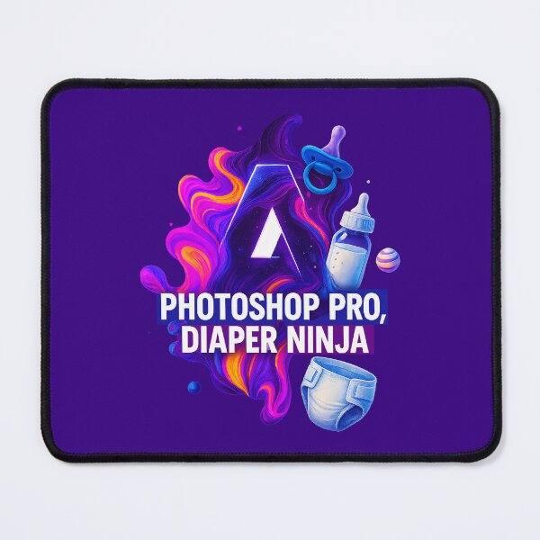 Item preview, Photoshop Pro, Diaper Ninja – Funny Graphic Designer Dad Gift designed and sold by Sepinik.